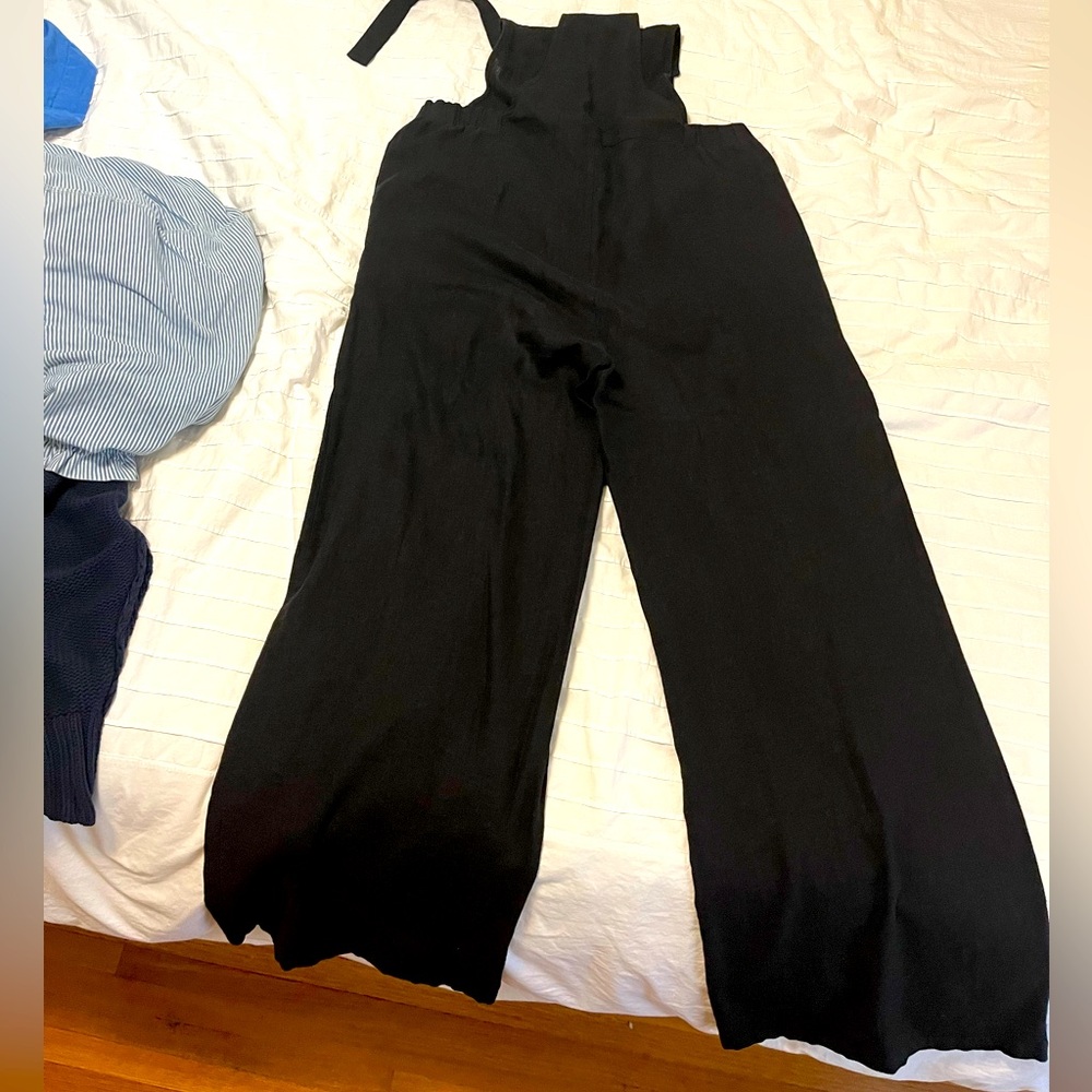 Linen rayon jumpsuit overalls